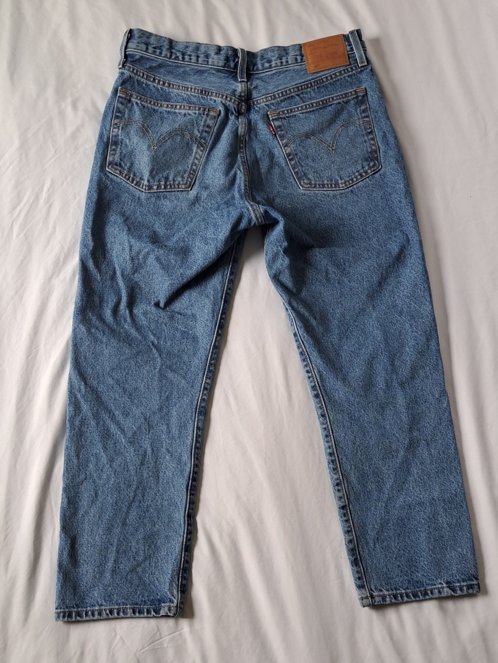 Levi's Premium 501 Crop Stonewash Womens Jeans Size 30x26 - Picture 2 of 13